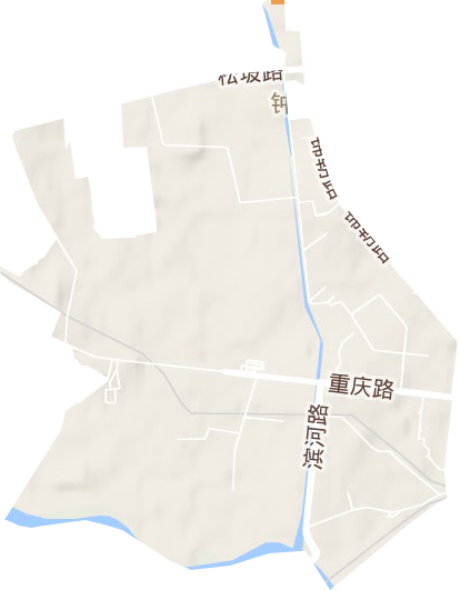 石油街道地形地图