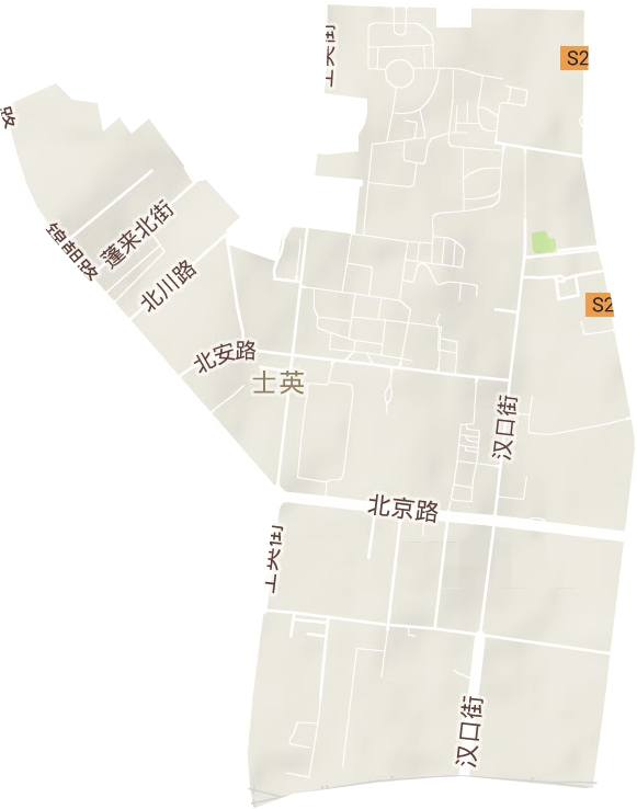 敬业街道地形地图